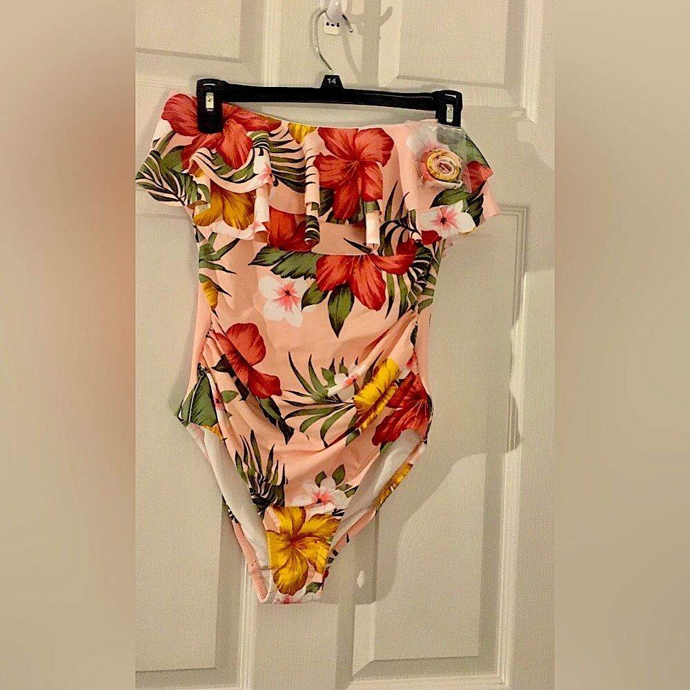 NWTA BEAUTIFUL swimsuit w/attachable strap.Size XL STUNNING GORGEOUS By Kona Sol